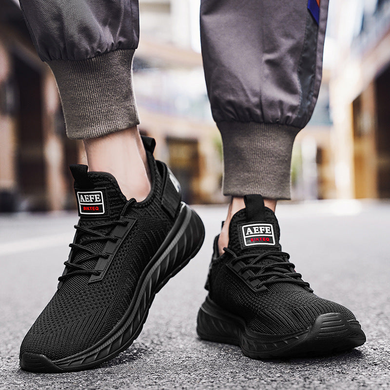 Damen Sportliche Strick-Laufschuhe mit elastischem Obermaterial EB