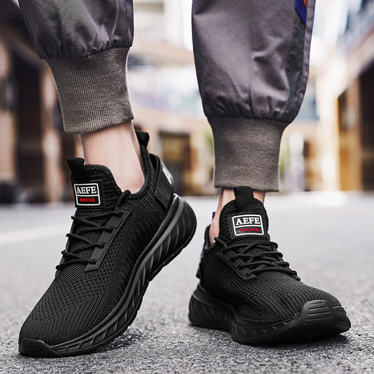 Damen Sportliche Strick-Laufschuhe mit elastischem Obermaterial EB