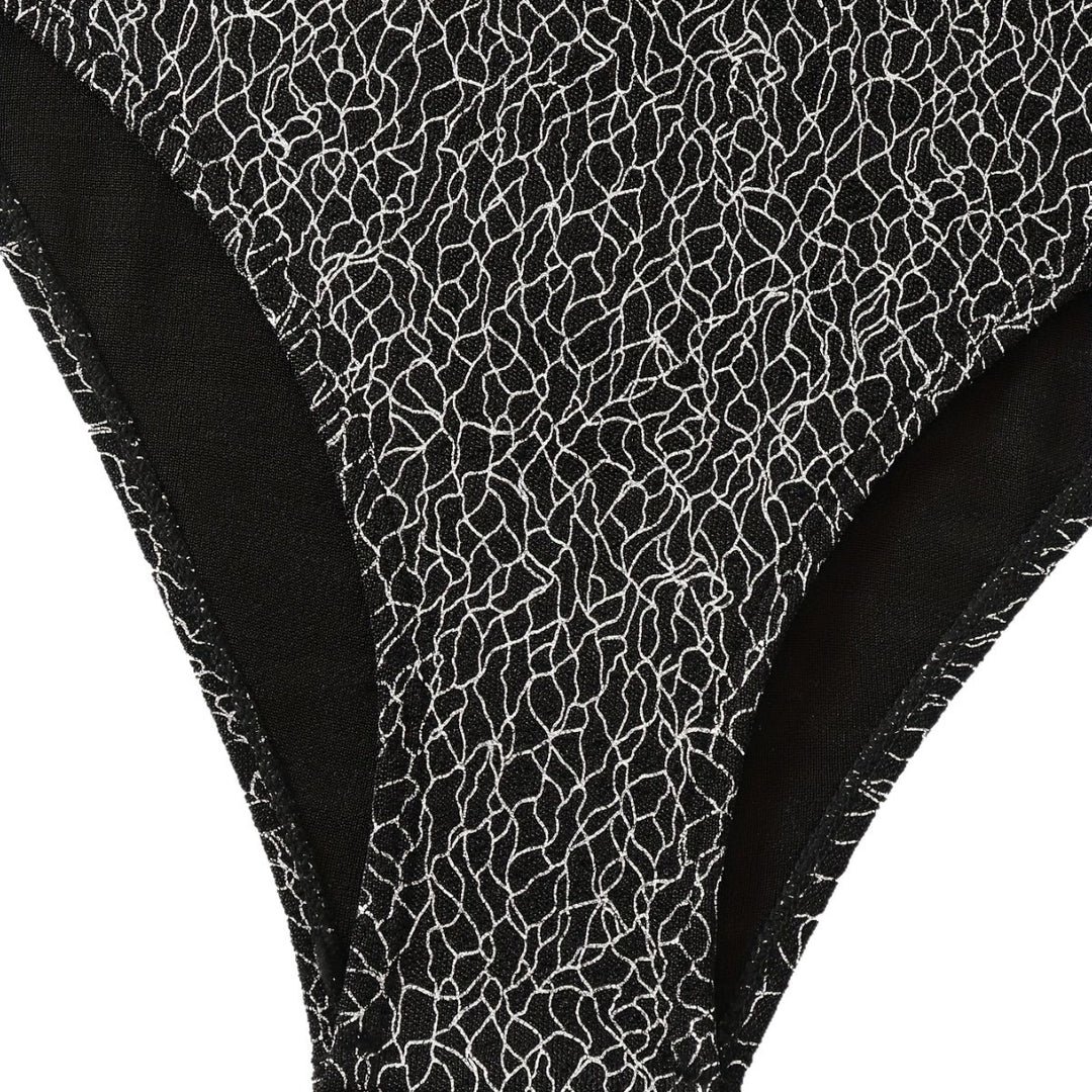 Damen Einteiler Badeanzug mit raffiniertem Kreuzträger-Design EB