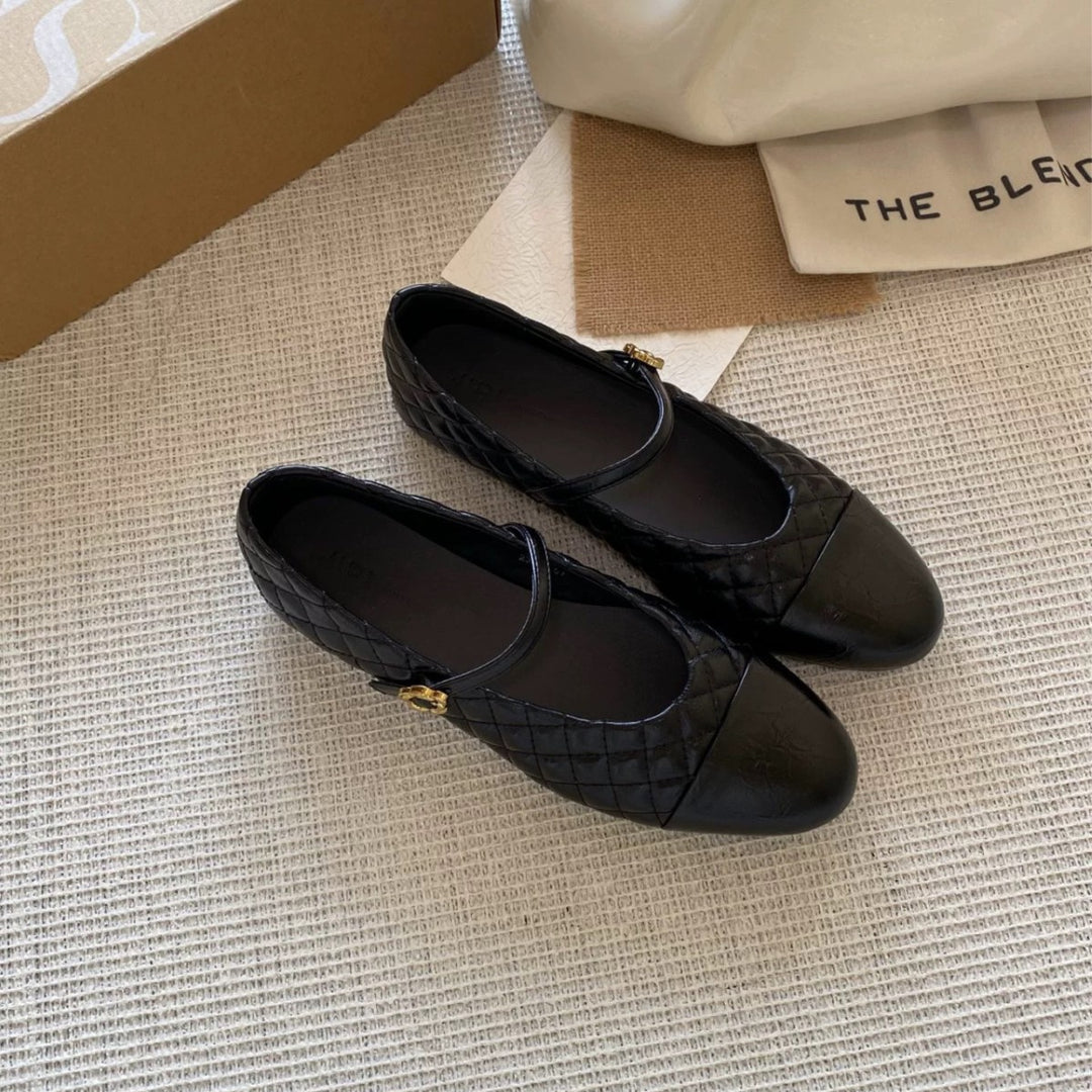 Damen Elegante Ballerinas mit dekorativen Riemchen und kunstvollem Obermaterial EB