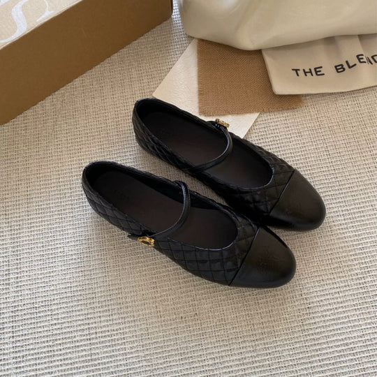 Damen Elegante Ballerinas mit dekorativen Riemchen und kunstvollem Obermaterial EB