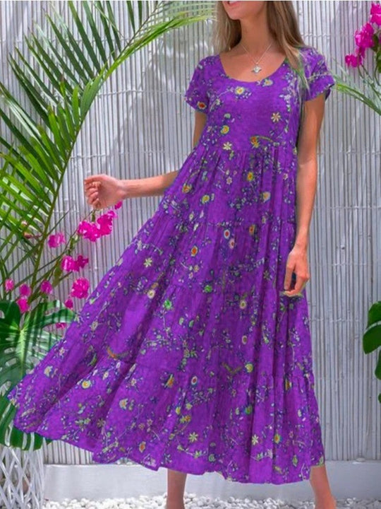 Damen Strandkleid aus leichtem, atmungsaktivem Baumwollmaterial von EB