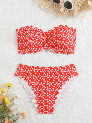 Damen Bikini-Set mit floralem Muster EB