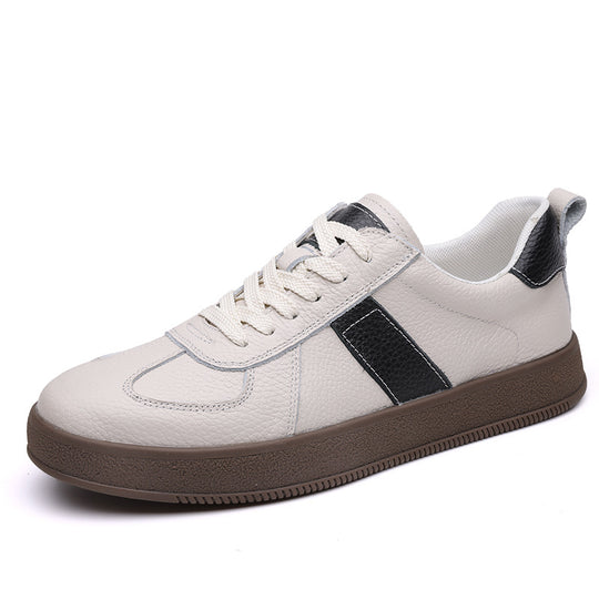 Damen Modische Sneakers aus hochwertigem Leder mit elegantem Design und rutschfester Sohle EB