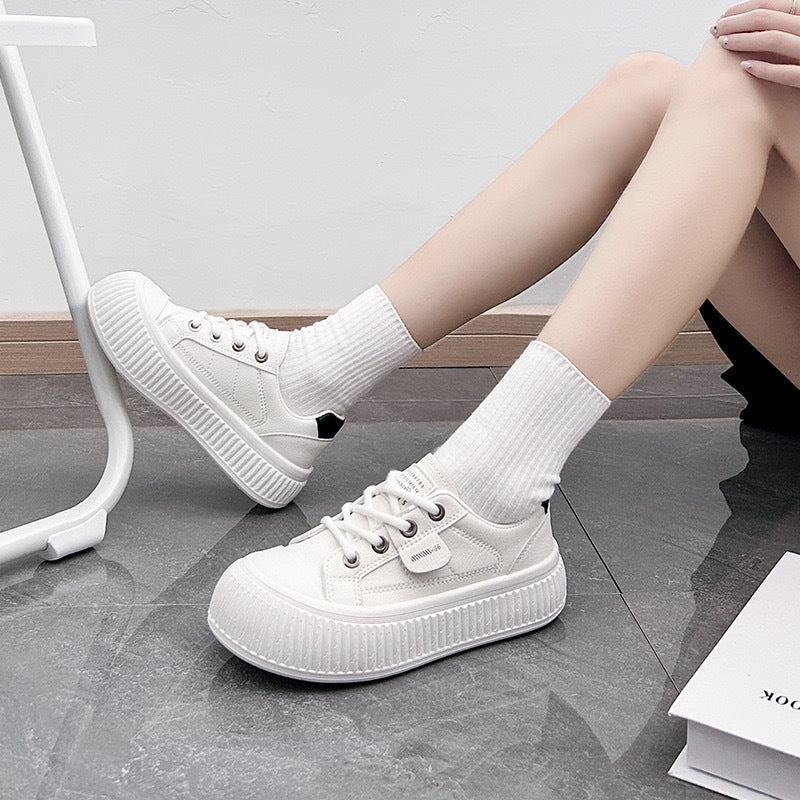 Damen modische Sneakers mit sportlichem Design und rutschfester Gummisohle EB