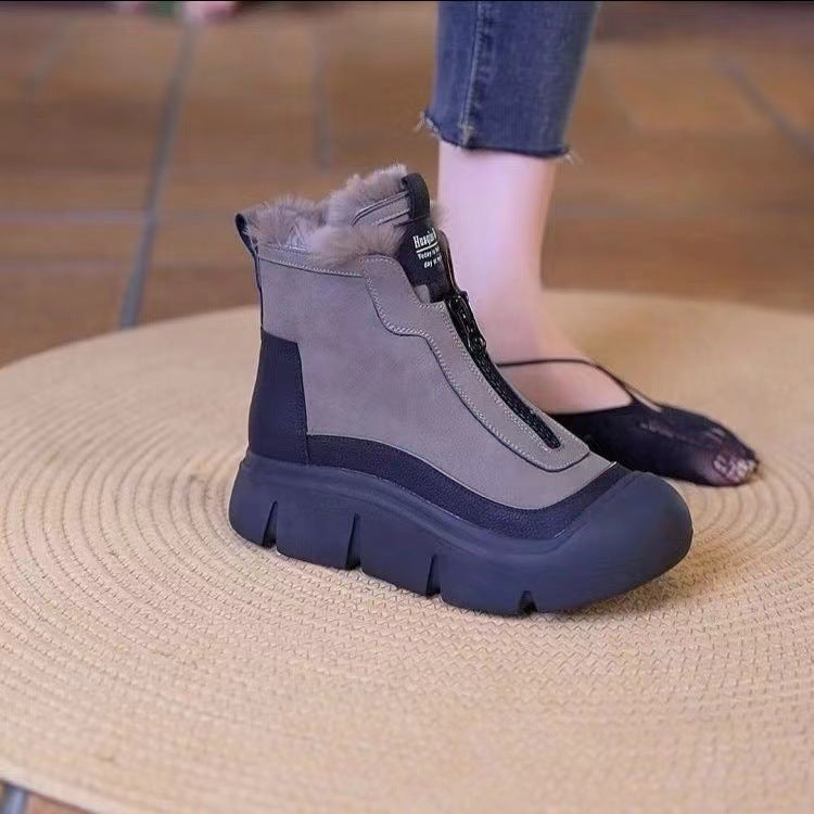 Damen gefütterte Winterstiefel mit innovativer Antirutschsohle EB