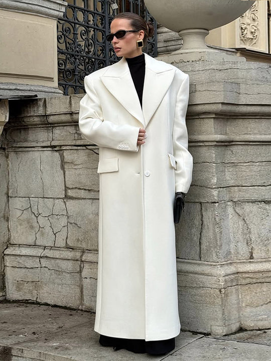 Damen oversized Wollmantel EB