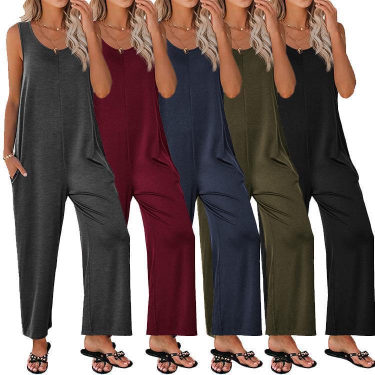 Damen Overall mit weit geschnittenem Bein EB
