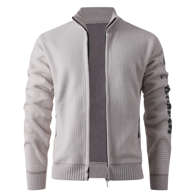 Herren gesteppte Freizeitjacke mit hohem Kragen und modernem Innenfutter EB