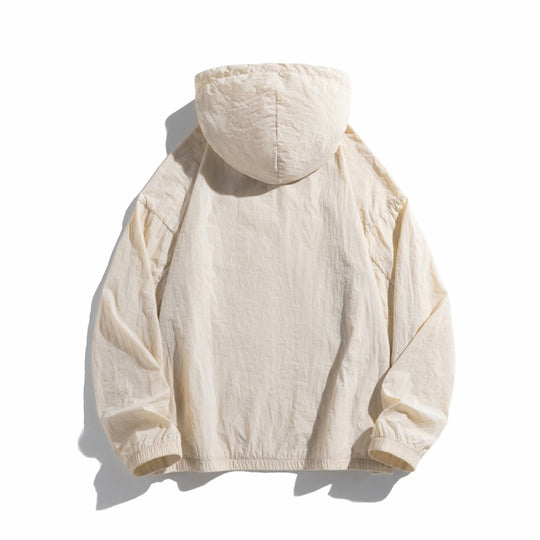 Damen leichte Windjacke mit verstellbarem Kapuzensystem EB