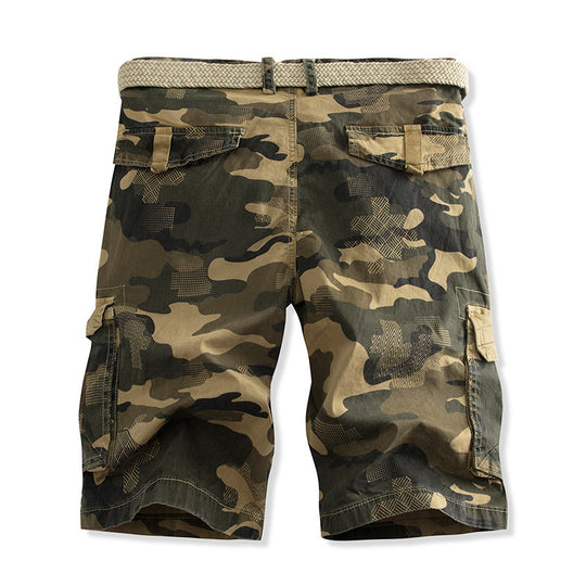 Herren Cargo-Shorts mit mehreren praktischen Taschen und verstellbarem Kordelzug EB