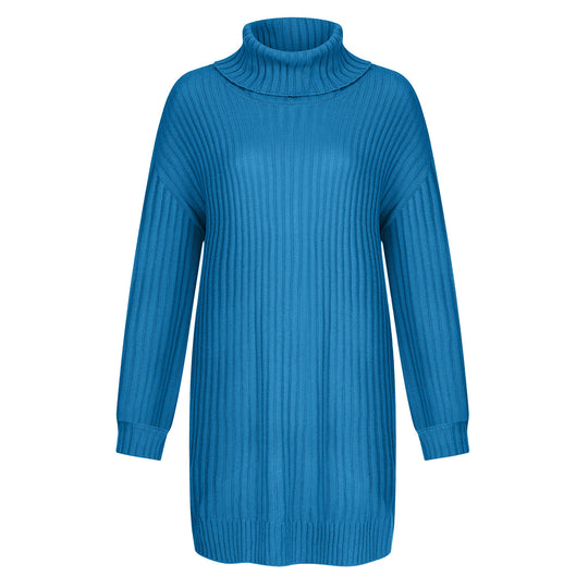 Damen Grobstrick Rollkragenpullover im lässigen Schnitt EB