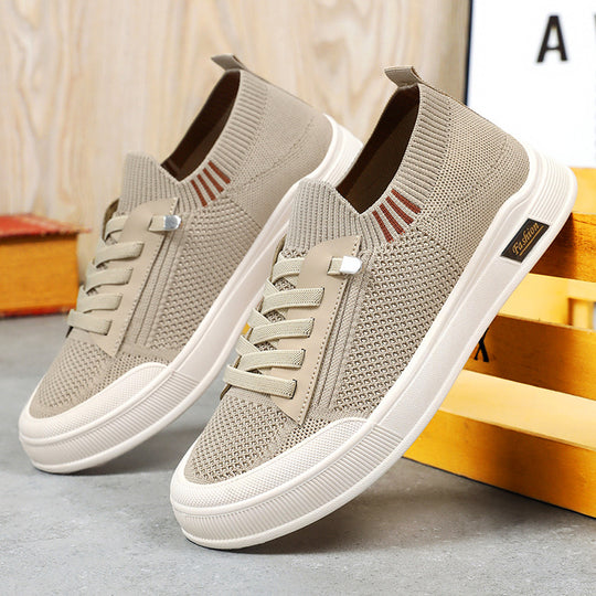Damen Freizeit-Sneaker mit innovativem Strickdesign und elastischem Verschluss EB