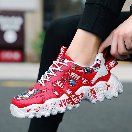 Damen Sportliche Sneaker mit einzigartigem Print-Design EB