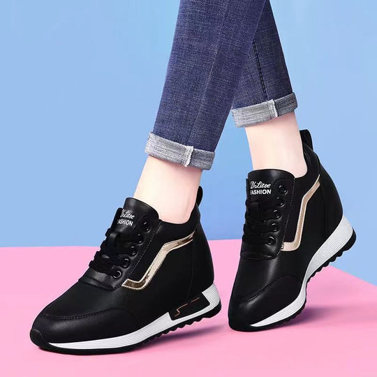 Damen Wedge-Sneaker mit modischen Akzenten und rutschfester Sohle EB