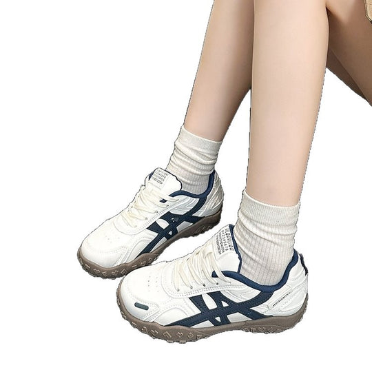 Damen Sportliche Sneaker mit rutschfester Gummisohle und atmungsaktiver Mesh-Oberfläche EB