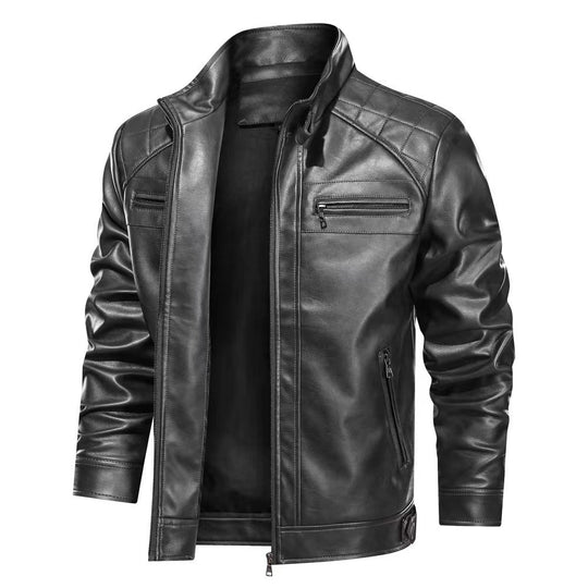 Herren modische Motorradjacke mit praktischen Taschen EB