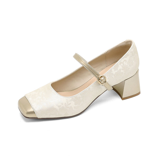 Damen elegante Ballerinas mit schickem Riemen und moderner Quersehne EB