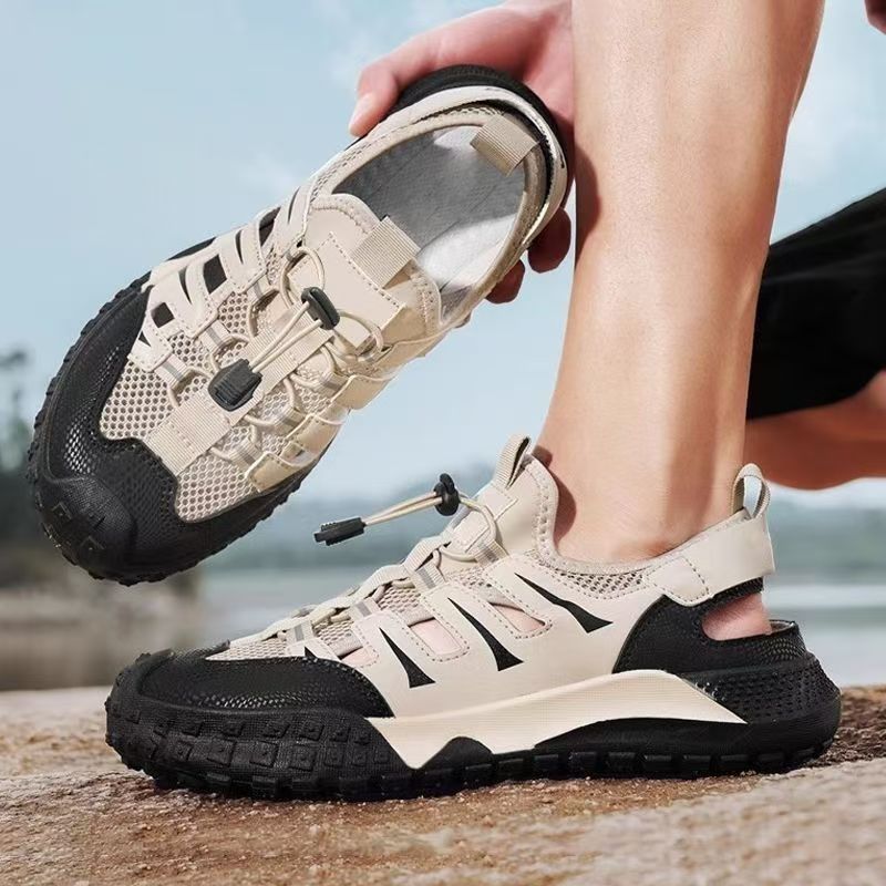 Damen Sportliche Outdoor-Sandalen mit atembraumsaktivem Obermaterial und rutschfester Sohle EB