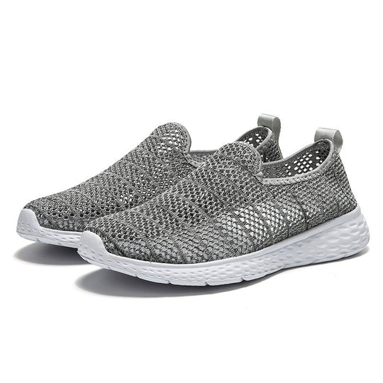 Damen Atmungsaktive Slip-On Sneakers mit elastischem Obermaterial EB