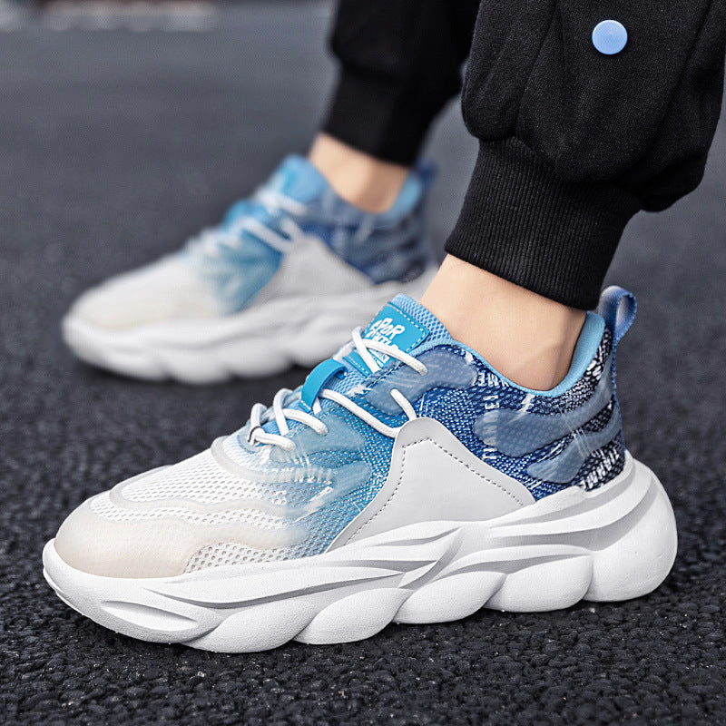Damen modische und leichte Sneakers mit atmungsaktivem Obermaterial EB