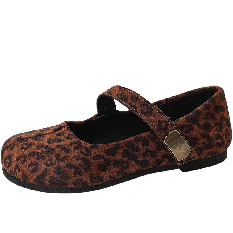 Damen Ballerinas mit elegantem Schnallenverschluss aus hochwertigem Wildleder EB