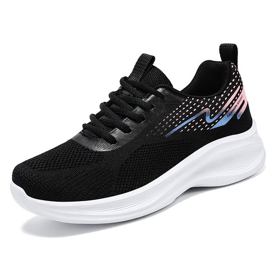 Damen Atmungsaktive Komfort-Sneaker mit dämpfender Sohle EB