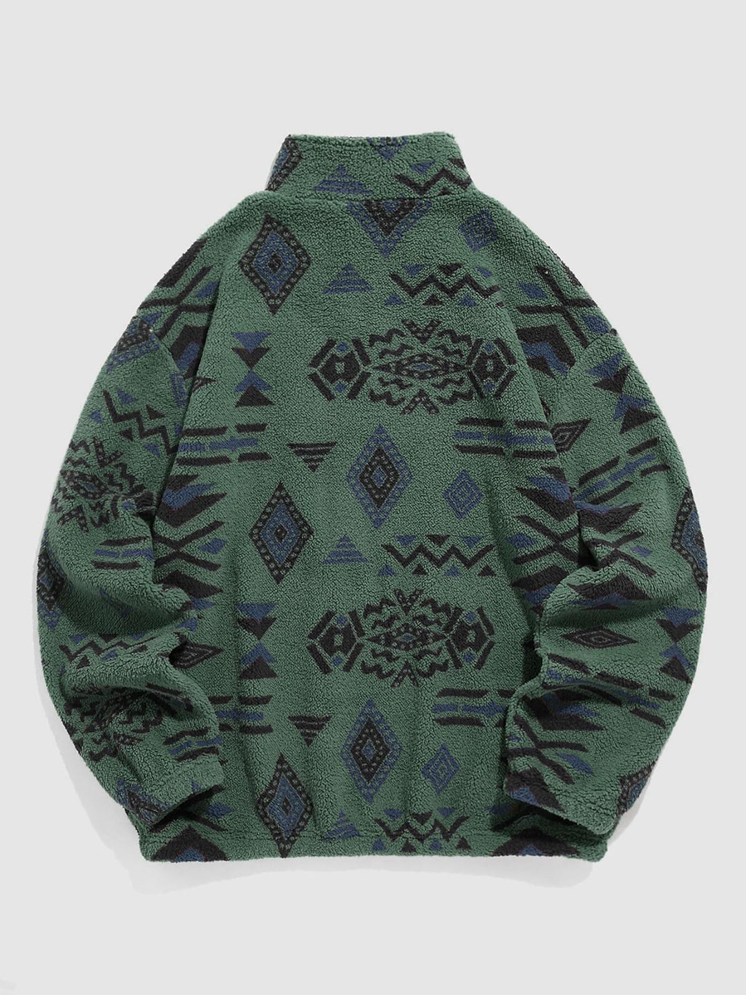 Damen Fleece-Pullover mit modischem Ethno-Muster EB