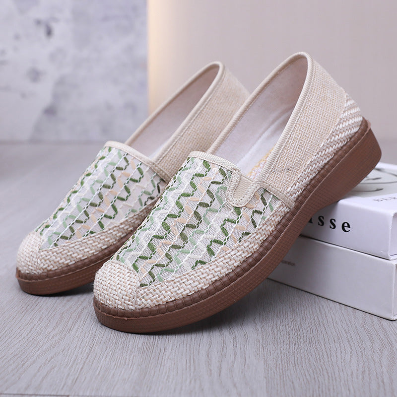 Damen Elegante und bequeme Slip-On Schuhe mit atmungsaktivem Design EB