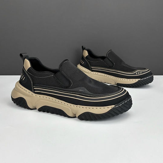 Damen Sportliche Slip-On Sneakers mit atmungsaktivem Obermaterial EB