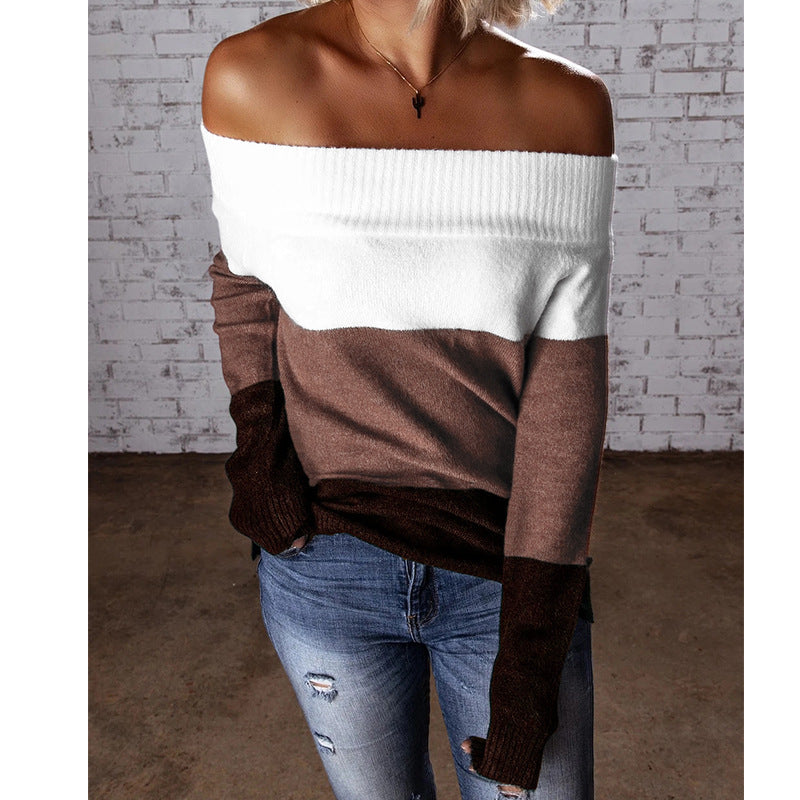 Damen Off-Shoulder Pullover EB