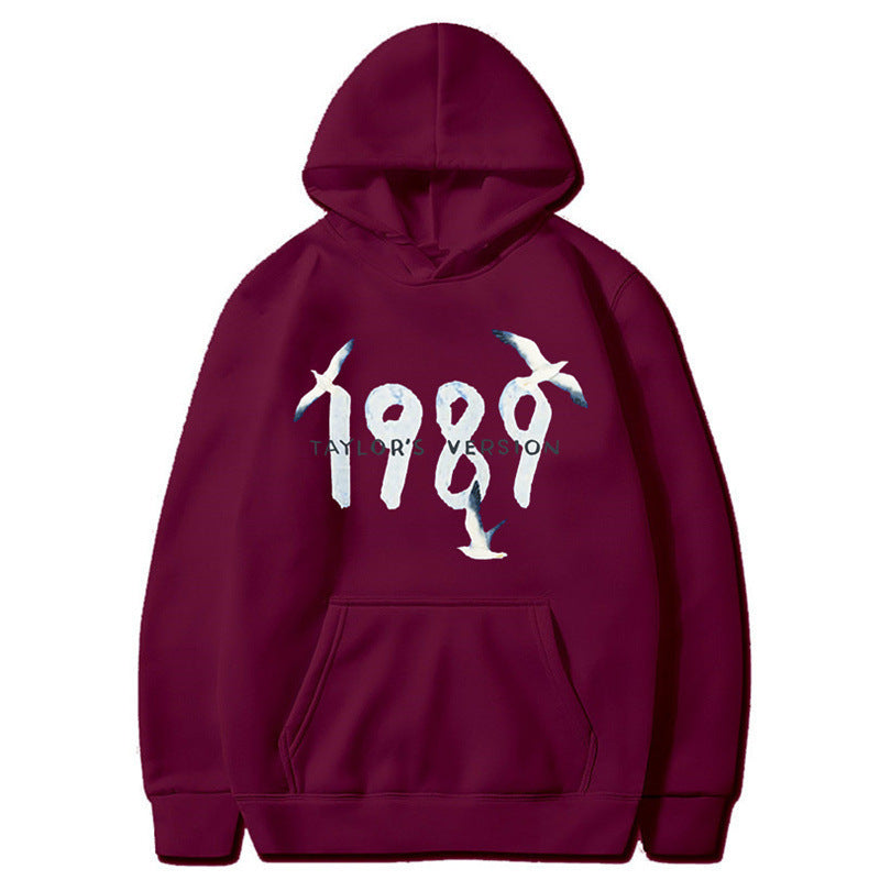 Damen Kapuzenpullover mit kreativem Vogelmotiv und hochwertiger Baumwolle EB