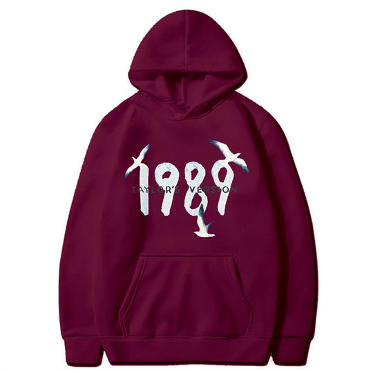 Damen Kapuzenpullover mit kreativem Vogelmotiv und hochwertiger Baumwolle EB