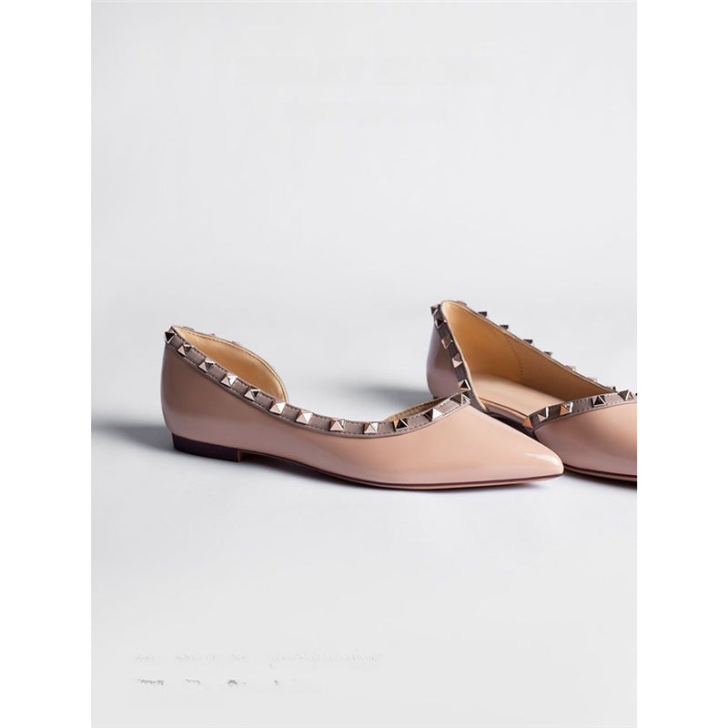 Damen elegante spitze Ballerinas mit glamourösen Verzierungen EB