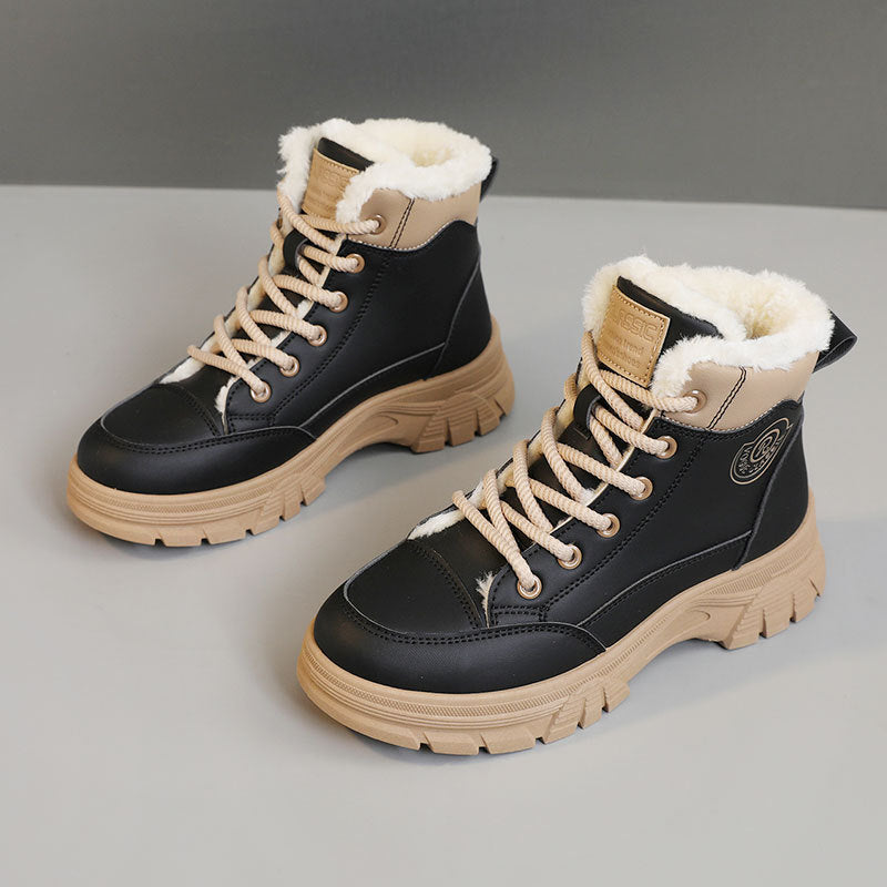Damen warme Winterstiefel mit kuscheligem Innenfutter und rutschfester Sohle EB