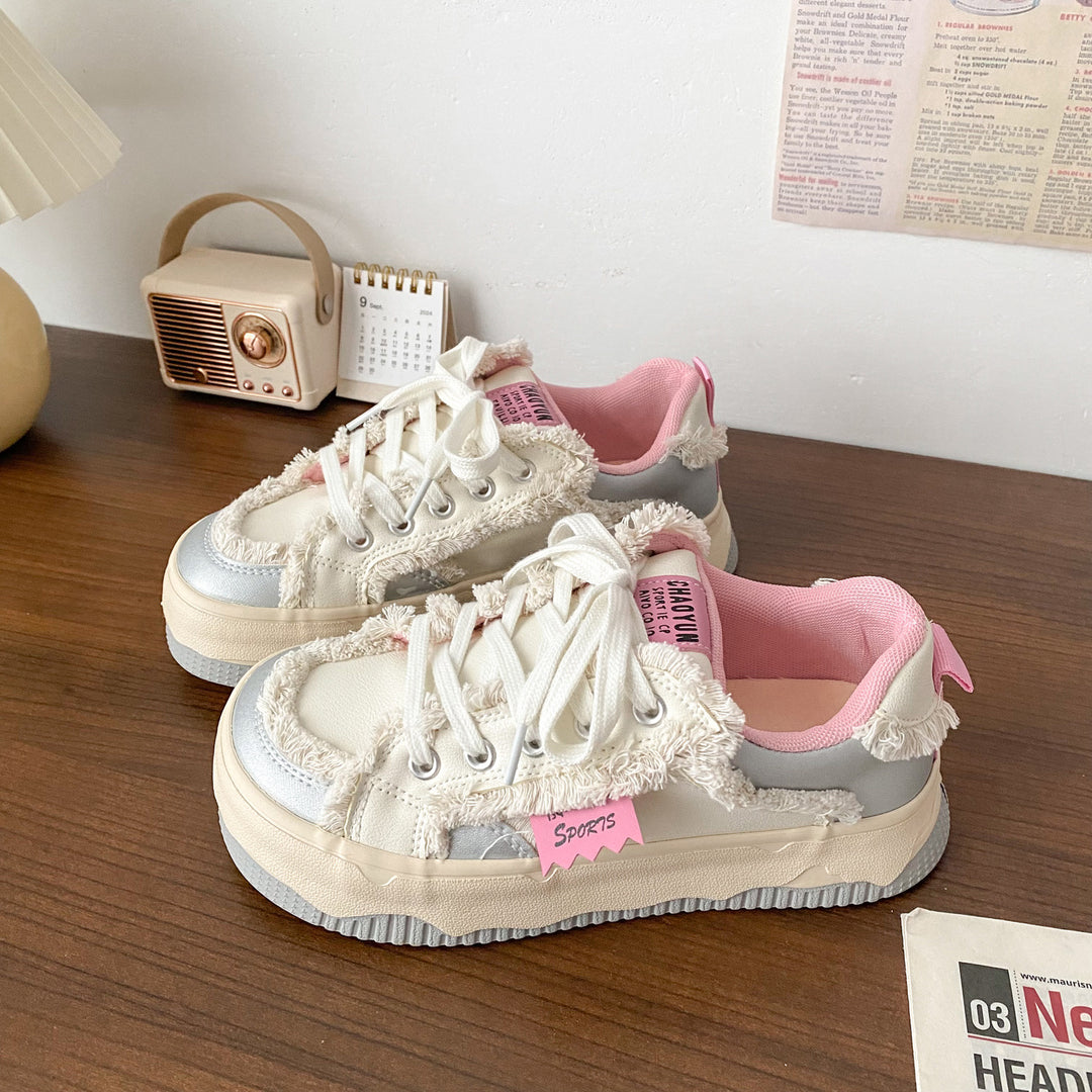 Damen Modische Sneakers mit kuscheligem Futter und einzigartigem Design EB