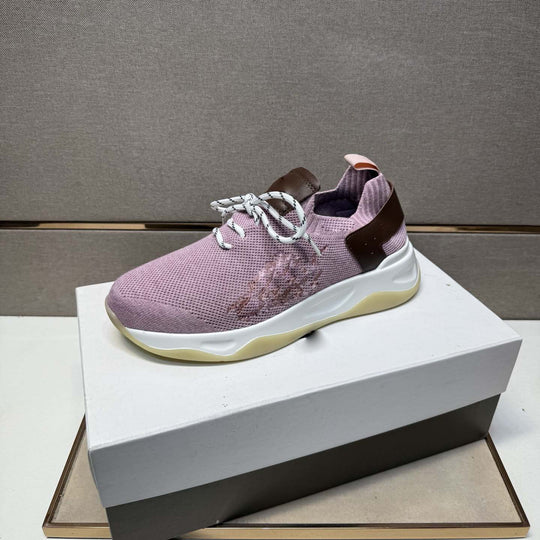 Damen Sportliche Sneakers mit atmungsaktiver Strickoberfläche und flexiblem Profil EB