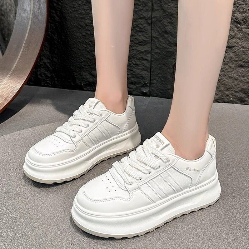 Damen Sneaker mit modischem Plateausohlen-Design und atmungsaktivem Obermaterial EB