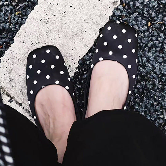 Damen Ballerinas mit glanzvoller Oberfläche und bequemer Innensohle EB