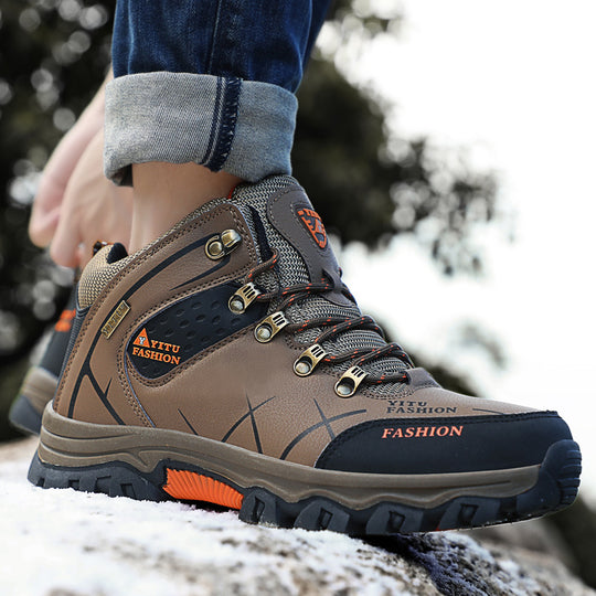 Herren Hochfunktionale Wanderschuhe mit verstärktem Knöchelschutz und rutschfester Sohle EB