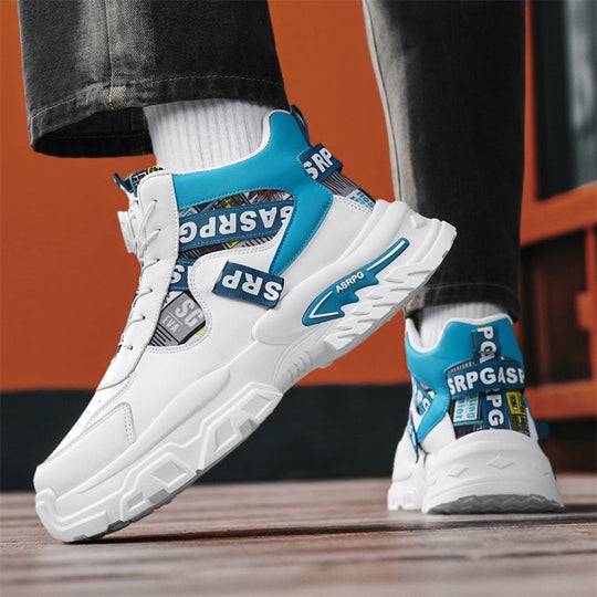 Damen Modische High-Top Sneakers mit stabiler Sohle und innovativem Schnellschnürsystem EB