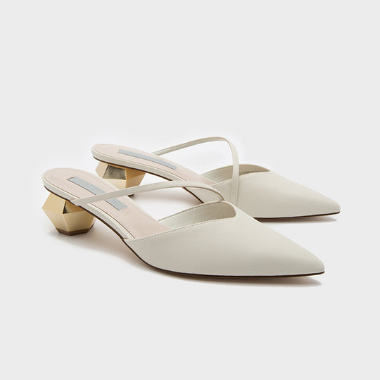 Damen Sling-Pumps mit spitzem Design und elegantem Blockabsatz EB