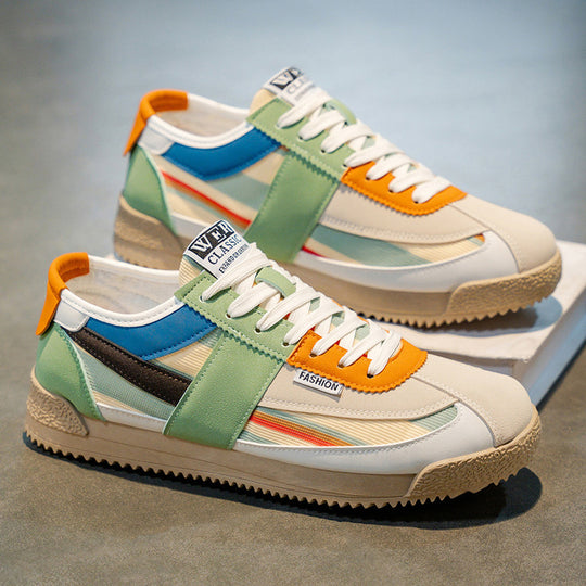 Damen Sportliche Sneaker mit atmungsaktiver Obermaterialkombination und rutschfester Sohle EB