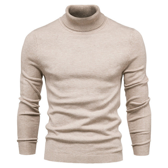 Herren eleganter Rollkragenpullover aus feinem Strick EB