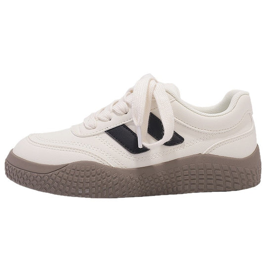 Damen Komfortable Sneakers mit dicker Gummisohle und atmungsaktiver Oberflächenstruktur EB