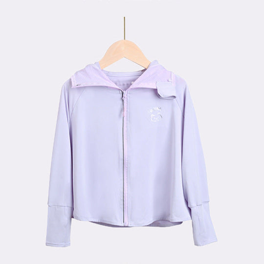 Damen leichte UV-Schutzjacke mit Kapuze und Reißverschluss EB