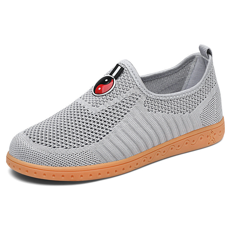 Damen Komfortable Slip-On Sneakers mit atmungsaktivem Obermaterial und rutschfester Sohle EB