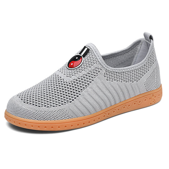 Damen Komfortable Slip-On Sneakers mit atmungsaktivem Obermaterial und rutschfester Sohle EB