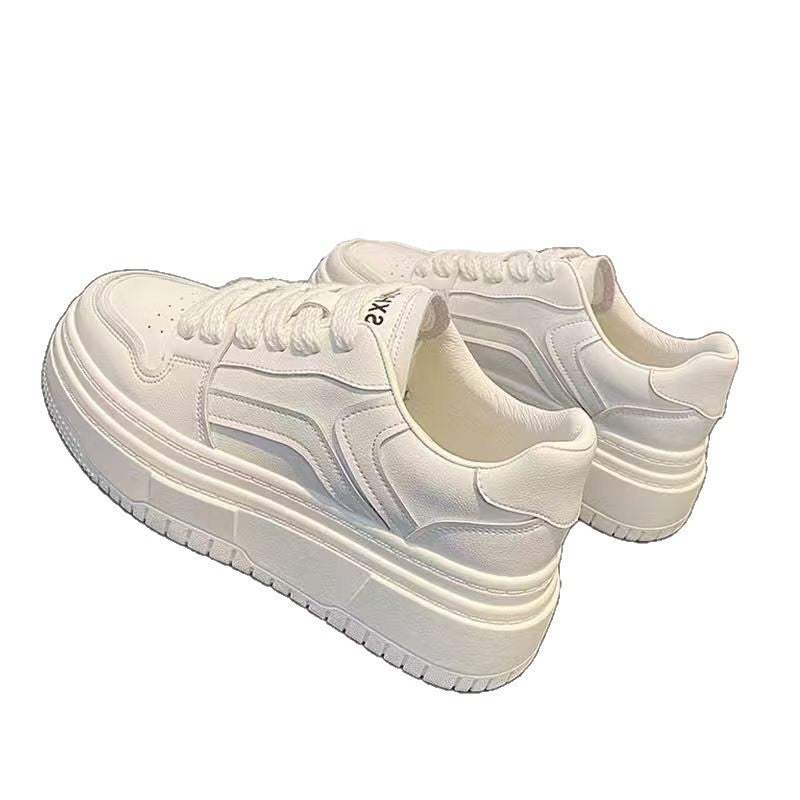 Damen Elegante und modische Sneakers mit hoher Plateausohle EB
