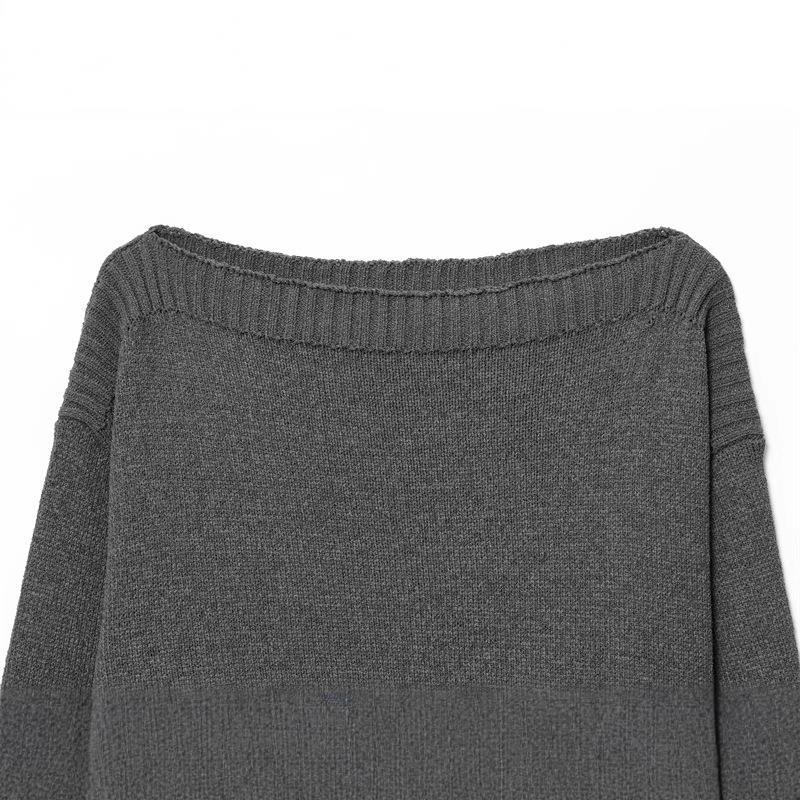 Damen kuscheliger Strickpullover mit weitem Schnitt und eleganten Rippbündchen EB
